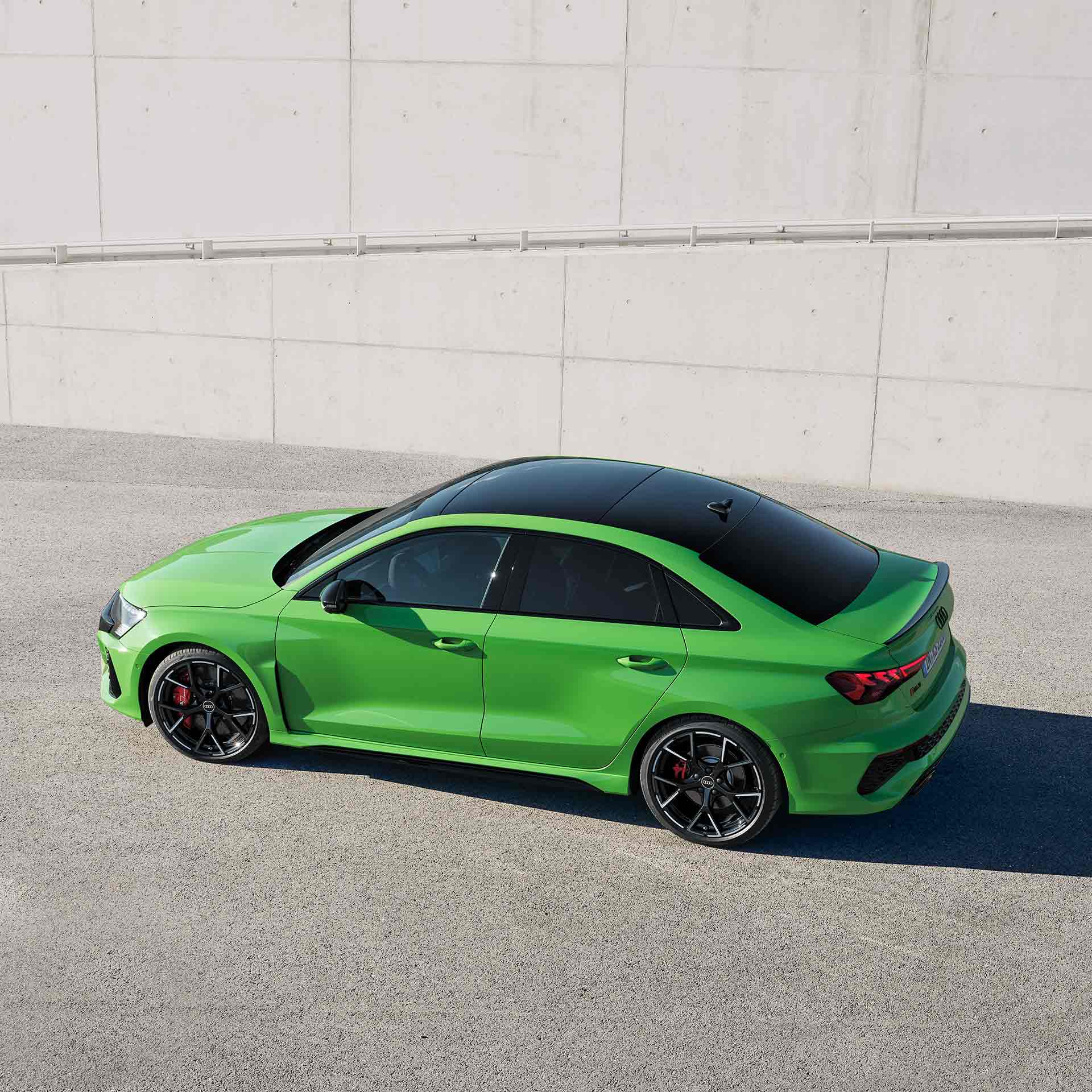 Exterior of the Audi RS Sedan from above