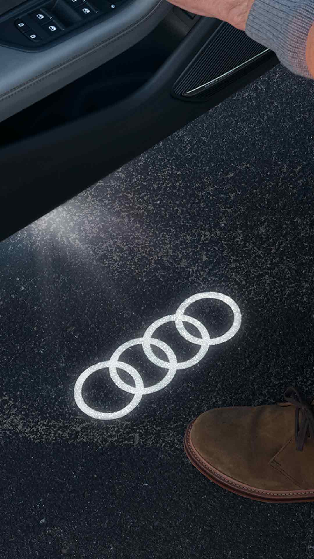 Audi A4 Sedan with LED projection
