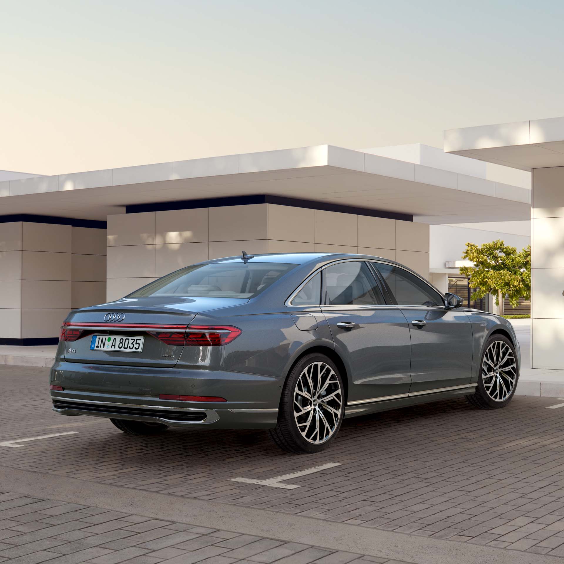 Rear view Audi A8