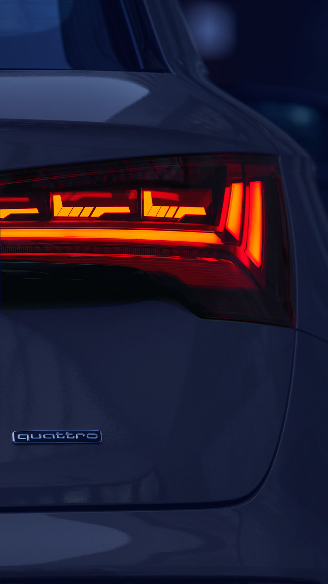 Foto de las luces OLED del Audi SQ5 TDI. 